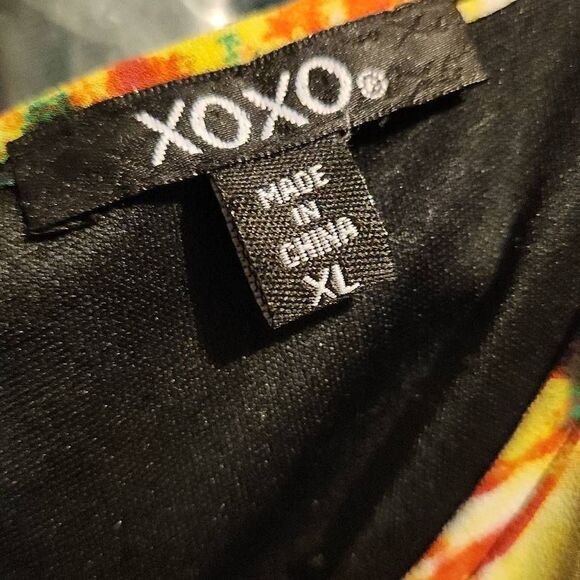 XOXO Ladies Multicolored Sleeveless Blouson Dress - Size XL - Picture 6 of 6